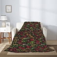 thumbnail image 2 of Sikiie Doodle Barbeque 1 Cozy Flannel Fleece Throw Blanket: Lightweight & Thick for All Seasons - Perfect for Women, Men, & Kids"80"x60", 2 of 6