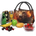 thumbnail image 3 of Fotbe Cool Fire Lion Bolsa Térmica Portátil con Estampado, Bolsa de Entrega de Alimentos Aislada, Bolsa Reutilizable de Gran Capacidad para Comidas y Supermercado, 3 of 6