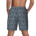 thumbnail image 2 of Lsque Mens Swim Trunks Small White Flowers Pattern - Bathing Suit Compression Liner - Beach Swim Shorts Swimwear - (S-3XL) - Stretch Quick Dry -3X-Large, 2 of 9