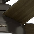 thumbnail image 3 of Hunter 52 inch Indoor Ceiling Fan with LED Light - Bronze Ceiling Fan with Pull Chain, For Bedroom, Living Room, or Kitchen, Standard Mount, No Remote, 5 Blades - Anslee 50232, Premier Bronze, 3 of 11