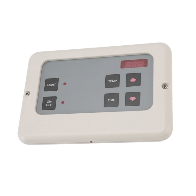 Controlador de temperatura para sala de sauna, controlador de generador de vapor húmedo de montaje en pared para uso doméstico, color blanco