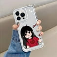 thumbnail image 2 of CaseCaca Cute Couple Cartoon Clear Phone Case Set for iPhone X/11/12/13/14/15/16 Pro Max - His & Hers Matching TPU Protective Covers, 2 of 6