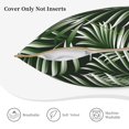 thumbnail image 5 of Kll Tropical Palm Leaves1 Decorative Throw Pillow Covers Velvet Soft For Couch Sofa Bedroom Living Room Outdoor -16"X16", 5 of 8