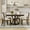 Espresso, variant on 5-Piece Extendable Dining Table Set for 4 People, Solid Wood Kitchen Table Set with 4 Upholstered Chairs and Diamond Backrests for Home, Natural