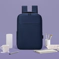 thumbnail image 1 of Slim Laptop Backpack, 15.6 Inch Capacity, Water-Resistant Material, USB Charging Port, Adjustable Shoulder Straps, For Business Travel, Commuting Students, Men Women, Travel Gear, Daily Use $BS$3, 1 of 9