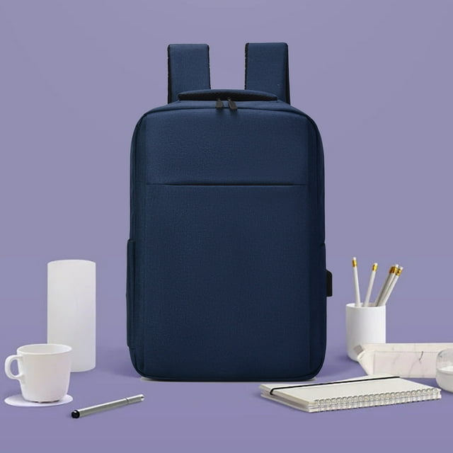 Slim Laptop Backpack, 15.6 Inch Capacity, Water-Resistant Material, USB Charging Port, Adjustable Shoulder Straps, For Business Travel, Commuting Students, Men Women, Travel Gear, Daily Use $BS$3