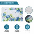 thumbnail image 6 of Blue Hydrangea Floral Placemats Set of 6, Spring Butterfly Watercolor Flower Placemats for Dining Table, Place Mats for Kitchen Tabletop, Waterproof Wipeable Dining Table Mats Set, 6 of 9