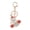 Red, variant on Sparkling Rhinestone Bee Keychain Cute Animal Key Ring Bag Charm with Lobster Clasp for Handbag Purse Wallet