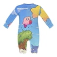 thumbnail image 5 of Kirby Baby Long Sleeve Footless, Infant Playsuit Romper Jumpsuits for Boys Girls, 5 of 8