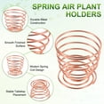 thumbnail image 2 of Uxcell 4-Pack Soportes para Plantas Aéreas de Primavera, Soporte de Metal 1014 para Pequeñas Plantas de Interior y Exterior [Oro Rosa, 2.1" H], 2 of 6