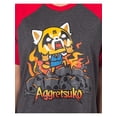 thumbnail image 6 of Aggretsuko Retsuko Womens' Raging on Skulls Pajama Sleep Shirt Raglan Nightgown, 6 of 6