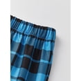 thumbnail image 4 of AceBaby Family Matching Christmas Pajamas Set Plaid and Letter Print Holiday Loungewear Sleepwear PJs, 4 of 10