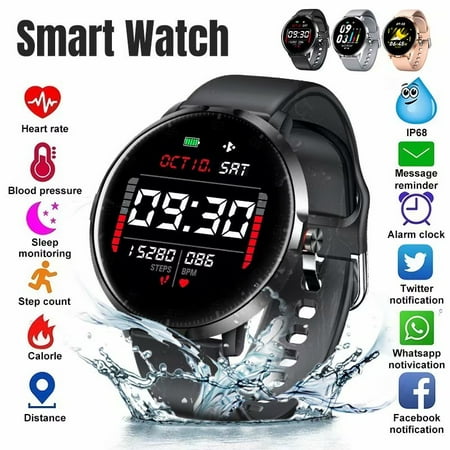 Bluetooth Smart Watch Call Reminder IP68 Waterproof Sleep Monitor Heart Rate Monitor Blood