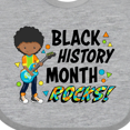 thumbnail image 4 of Inktastic Black History Month Rocks- boy with guitar Boys or Girls Baby Bib, 4 of 4