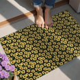 thumbnail image 4 of Black Yellow Sunflower Pattern Door Rugs,Washable Non Slip Door Mats Indoor,Decorative Door Mats,Entry Mat Indoor for Entrance,Bedroom,Kitchen,Bathroom,20"x32", 4 of 6
