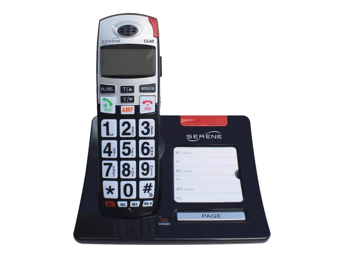 Serene Innovations CL60 cordless phone with caller ID/call waiting