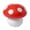 Red, variant on sunsanly Garbage Can with Lid Detachable Collect Rubbish Red Mushroom Table Mini Waste Bin Household Accessories