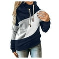 thumbnail image 2 of Hoodies For Women Sevevn Women Casual Solid Contrast Long Sleeve Hoodie Sweatshirt Tops Oversized Hoodies For Women Women Hoodies Women's Hoodies Pullover Cute Hoodies Hoodies For Teen Girls, 2 of 5