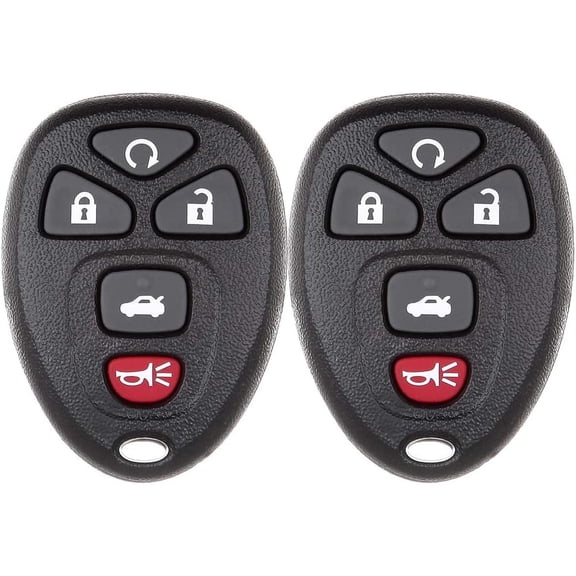 Easy to Use 2PCS Keyless Entry Remote Car Key Fob Case Replacement for 2007-2014 for Buick Allure/LaCrosse 2007-2013 for Buick Enclave FCC OUC60270A 5 Buttons