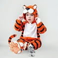 thumbnail image 3 of MEZZALL Adorable Animal Play Jumpsuit For Boys Tiger Character Onesie Soft Comfy Home Wear Kids Toddler Children Dress Up And Imaginative Play Soft Long Sleeve O-Neck Spring One-Pieces, 3 of 3