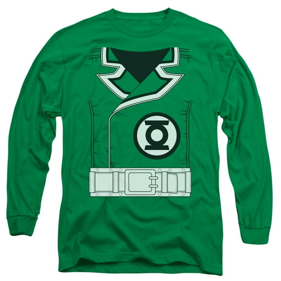 Green Lantern Guy Gardner Long Sleeve Adult 18/1 T-Shirt  Kelly Green