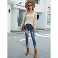 thumbnail image 2 of Womens Crochet Sweaters Hollow Out Long Sleeve Knit Crochet Tops for Women Dressy Pullover Loose Fitted Sweater, 2 of 7