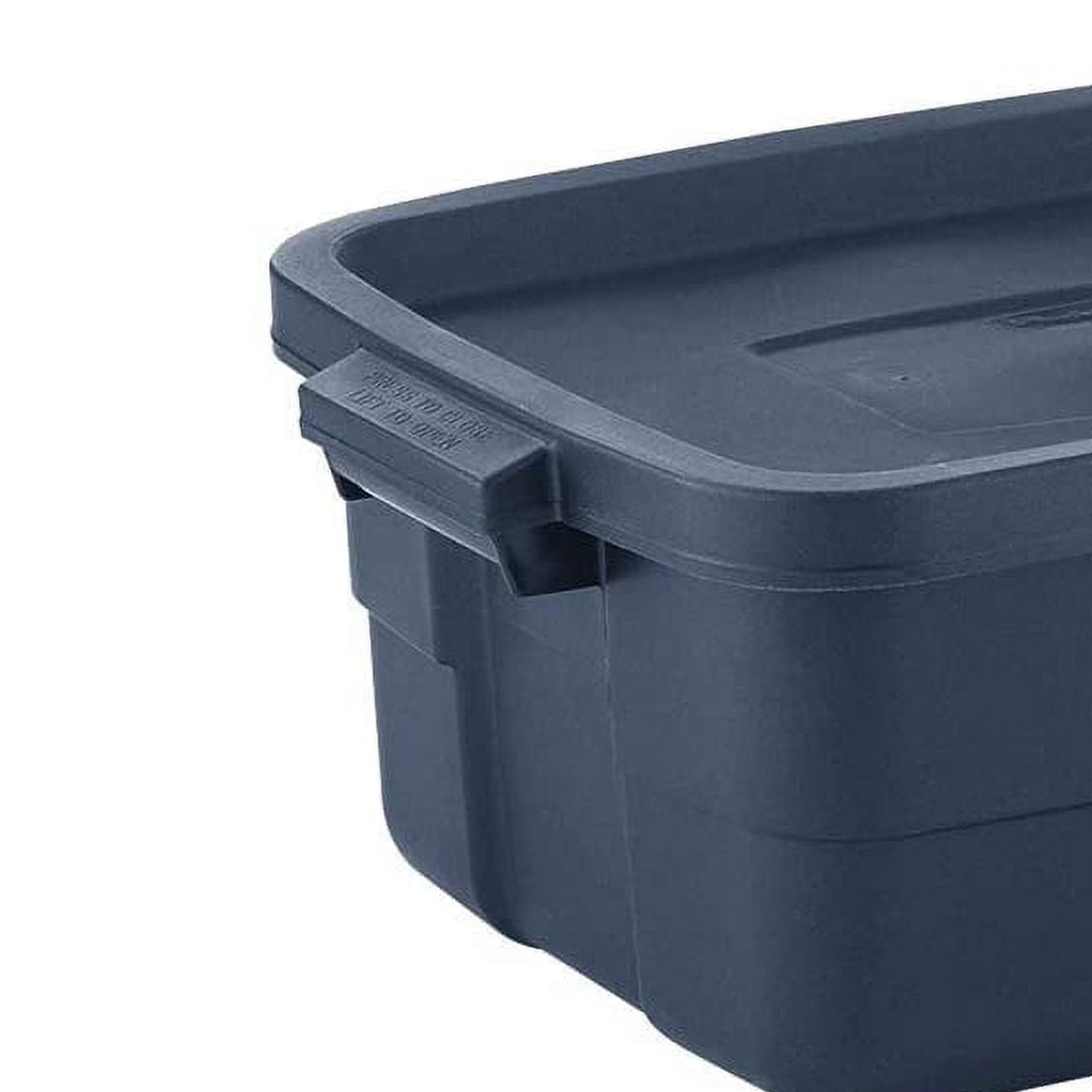 Rubbermaid 10 Gal Tough Storage Totes Pack of 8 Rugged Reusable Containers with Lids Walmart