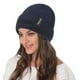 thumbnail image 5 of Gorros de invierno para mujer, gorros de invierno para mujer y hombre con forro polar cálido para clima frío, gorro de moda para mujer con calavera, 5 of 5