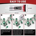 thumbnail image 2 of CCOCC 3 Pcs 110Ml Clear Glue with Precision Tip,Bedazzling Glue,Rhinestone Glue Set,Craft Glues with 5-Point Pen Tool,Crayon,And Tweezers,Craft Glue for Nails,Jewelry,Shoes, 2 of 8