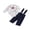White, variant on RUINIXCW Newborn Baby Boy Christmas Gentleman Outfit Baby Boys Blessing Baptism Church Outfit Fall Winter Clothes Long Sleeve Cane Striped Printed Romper Bowtie Overalls Suspender Pants 2Pieces Set