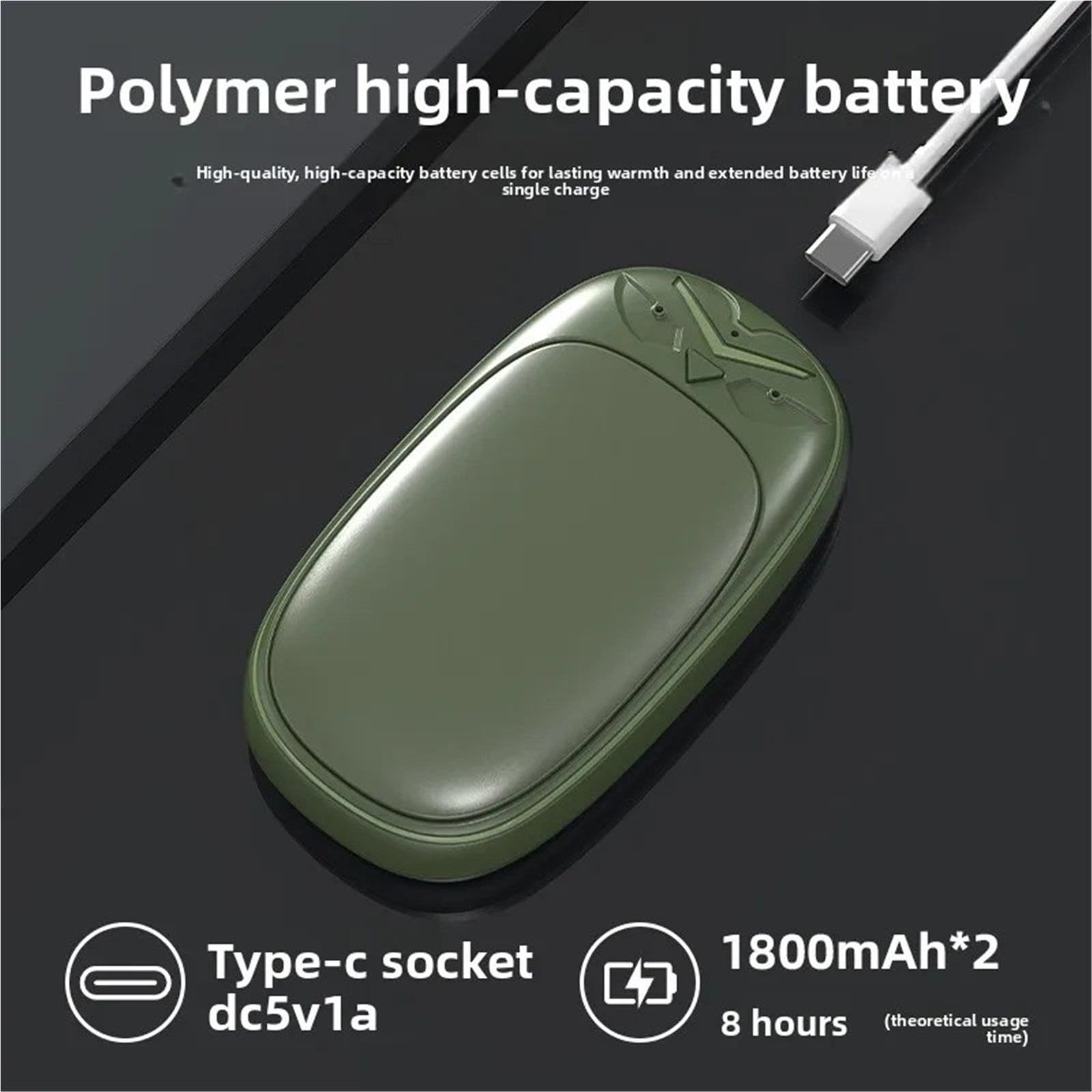Split-type Magnetic Hand Warmer Is Rechargeable, Adjustable For High Temperature, Portable And Compact ,Heating Fast