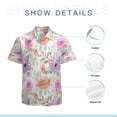 thumbnail image 7 of High Quality Hawaiian Shirts for Men Short Sleeve Aloha Beach Shirt Floral Summer Casual Button Down Shirts Blouses QNFHXN, 7 of 7