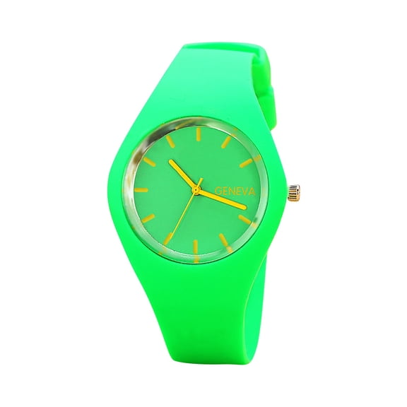 NovaStitch Candy Color Silicone Watches for Women, High Saturation Sports Wrist Watch, Fashion Quartz Analog Watch with Soft Silicone Band, Casual Womens Watch for Students