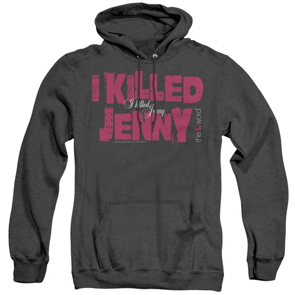 The L Word I Killed Jenny Adult Heather Hoodie Sweatshirt Black