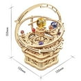 thumbnail image 4 of Wood Puzzle DIY 3D Music Box Starry Night 84pcs, 4 of 6