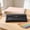 Black, variant on Plastic Pencil Pouch Makeup Brush Bag | Clear Multi-Purpose Cosmetic Organizer for Travel 7.6x3.3in | Colorful Storage Case for Office Supplies, Jewelry, or Small Electronics