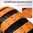 thumbnail image 3 of Labymos Universal TPU Snow Tire Chains with Anti-Slip Design, Non-Damaging to Tires/Rims/Shock Absorbers, Quenched Steel Nails, Hollow Drainage, -45°C Durability, Yellow (10-Pack with Storage Bag), 3 of 6