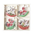 thumbnail image 3 of Vikakiooze Home Decor 12PC Set Of Christmas Ornaments Painted Wooden Angel Elk Christmas Tree Decoration Pendant DIY Ornaments, 3 of 5