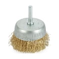 thumbnail image 3 of Brosses à Roue en Fil d'Acier Inoxydable Plaqué Cuivre 6mm Outil Rotatif, 3 of 10