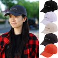 thumbnail image 2 of Letter Embroideredr Soft Curved Brim Baseball Cap Men's I4J8 Leisure, 2 of 9