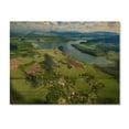 thumbnail image 3 of Designart "Aerial Perspective of the Alabama River I" Landscapes Print on Natural Pine Wood, 3 of 5