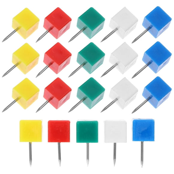 OULII 100 Pcs Épingles à Pousser Carte Couleurs Assorties Design Simple pour Peinture