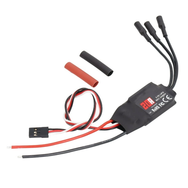 Brushless ESC, 5V 2A BEC Output 20A Brushless ESC Stable Flight With 3