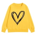 thumbnail image 4 of Heart Print Sweatshirt for Girls Cute Oversized Long Sleeve Sweaters Preppy Crewneck Tween Girls Trendy Clothes, 4 of 7