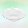 thumbnail image 2 of OULII Bain Assis Toilette Plastique Blanc pour Femmes Lot de 1, 2 of 8