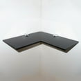 thumbnail image 2 of 220mm Acrylic Safety Corner Wall Shelves Floating Shelves Bedroom Bathroom Black, 2 of 6