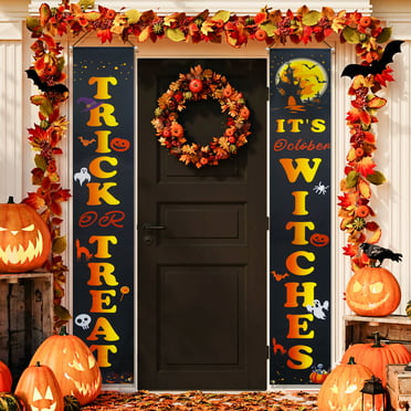 Halloween Decorations Outdoor Trick or Treat Halloween Porch Sign ...