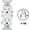 White, variant on Leviton T5325-00W Decora 15 Amps 125 V Duplex White Outlet 5-15R
