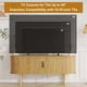 thumbnail image 4 of Yeshouse Mueble para TV de 120 cm con puertas corredizas y almacenamiento, consola multimedia de madera para televisores de hasta 203 cm, ideal para sala, dormitorio y pasillo, 4 of 7