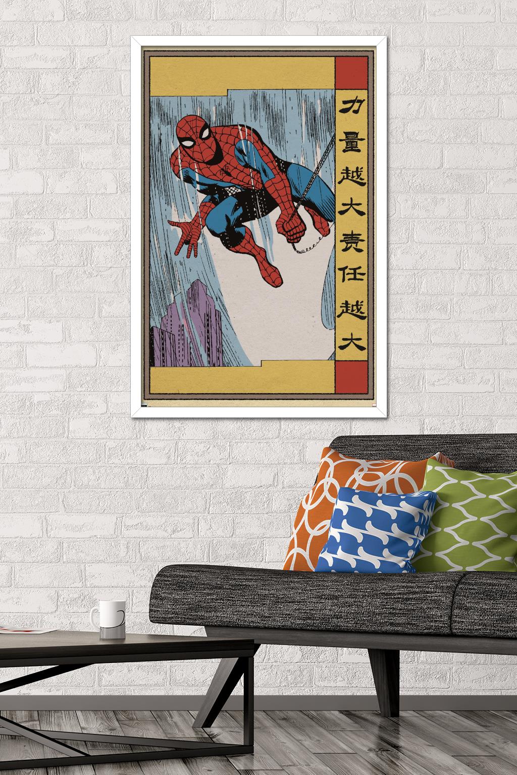 Marvel Modern Heritage - Spider-Man Wall Poster, 22.375" x 34" Framed